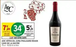Intermarché Aoc - aoc côtes du jura poulsard rouge offre