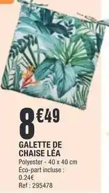 La Foir'Fouille Galette de chaise lea offre