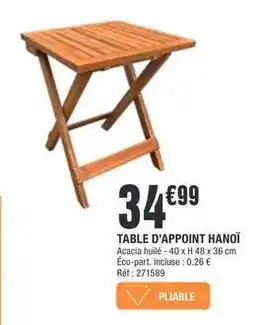 La Foir'Fouille Table d'appoint hanoï offre
