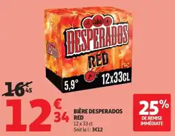 Auchan DESPERADOS BIÈRE DESPERADOS RED offre