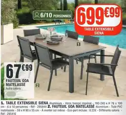 La Foir'Fouille Table extensible siena offre