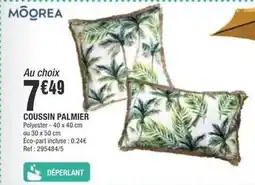 La Foir'Fouille Moorea - coussin palmier offre