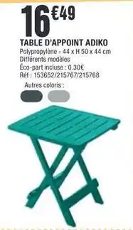 La Foir'Fouille Table d'appoint offre