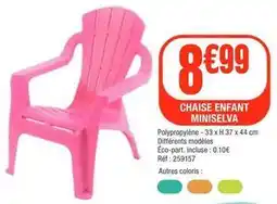 La Foir'Fouille Chaise enfant miniselva offre