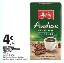 E.Leclerc Melitta - café moulu auslese offre