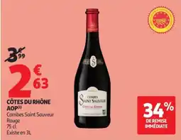 Auchan Combessaintsauveur Côtes du Rhône offre