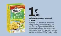 E.Leclerc Tipiak - préparation pour taboulé offre