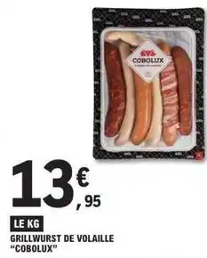 E.Leclerc Grillwurst de volaille offre