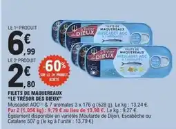 E.Leclerc Aoc - filets de maquereaux offre