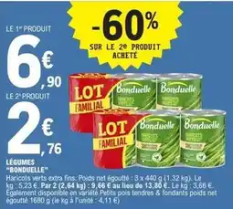 E.Leclerc Bonduelle - légumes offre