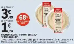 E.Leclerc Blini - houmous extra format spécial offre