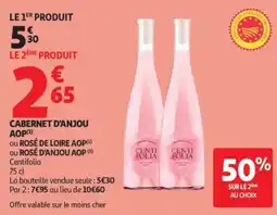 Auchan Cabernet d'anjou aop offre