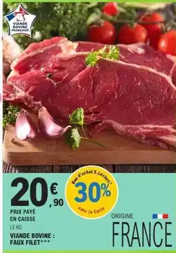 E.Leclerc E.leclerc - viande bovine: faux filet offre