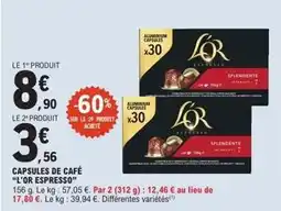 E.Leclerc L'or espresso - capsules de café offre