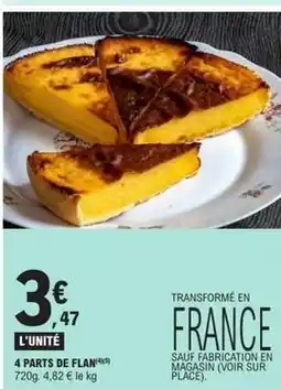 E.Leclerc 4 parts de flan offre