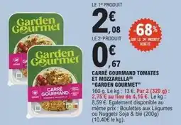 E.Leclerc Garden gourmet - carre gourmand tomates et mozzarela offre