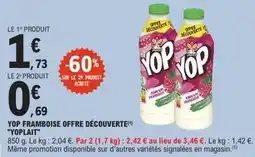 E.Leclerc Yoplait - yop framboise offre découverte offre