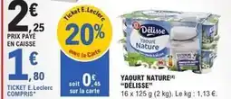 E.Leclerc E.leclerc - yaourt nature offre
