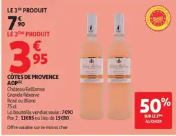 Auchan Château reillanne côtes de provence offre