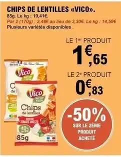 E.Leclerc Vico - chips de lentilles offre