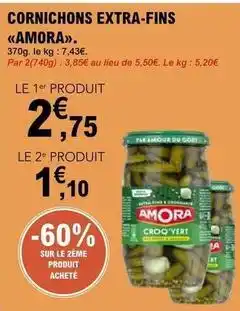 E.Leclerc Amora - cornichons extra-fins offre