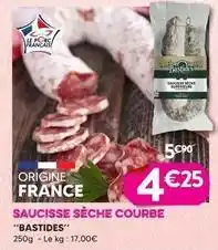 E.Leclerc Bastide - saucisse sèche courbe offre