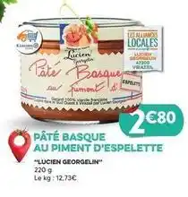 E.Leclerc Lucien georgelin - pate basque au piment d'espelette offre