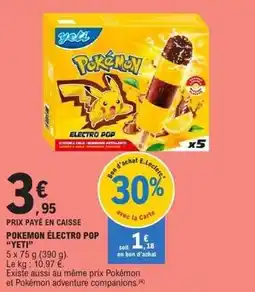 E.Leclerc Yeti - pokémon éléctro pop yet offre