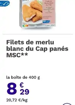 Picard Picard Filets de merlu blanc du Cap panés offre