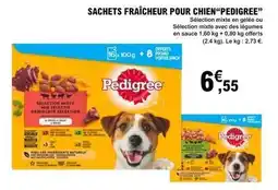 E.Leclerc Pedigree - sachets fraîcheur pour chien pédigree offre