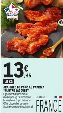 E.Leclerc Araignée de porc au paprika offre
