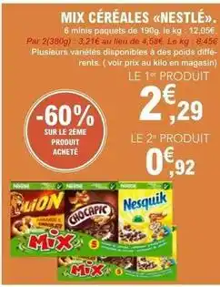 E.Leclerc Nestlé - mix céréales offre
