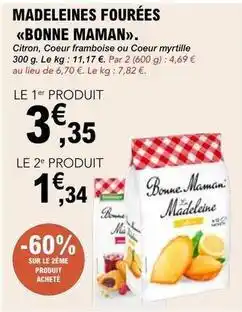 E.Leclerc Bonne maman - madeleines fourées offre