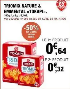 E.Leclerc Tokapi - triomix nature & emmental offre