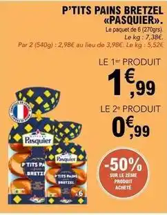 E.Leclerc Pasquier - p'tits pains bretzel offre