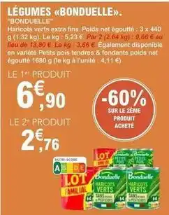 E.Leclerc Bonduelle - légumes offre