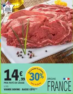 E.Leclerc Viande bovine: basse côte offre