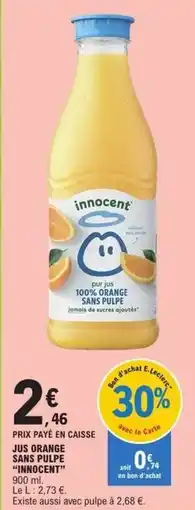 E.Leclerc Innocent - jus d'orange offre