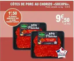 E.Leclerc Socopa - côtes de porc au chorizo offre
