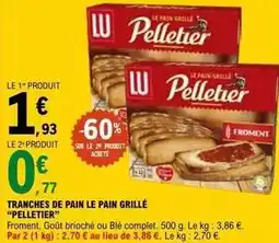 E.Leclerc Lu - tranches de pain le pain grillé offre