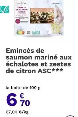 Picard Picard Emincés de saumon mariné offre