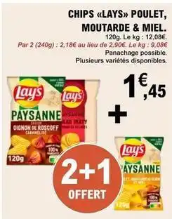 E.Leclerc Lay's - chips poulet, moutarde & miel offre