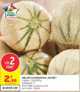 Intermarché Contact Melon charentais jaune offre