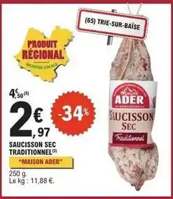 E.Leclerc Express Ader - saucisson sec offre