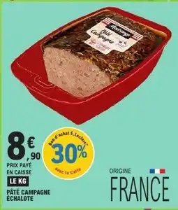 E.Leclerc Madrange - pâté campagne échalote offre