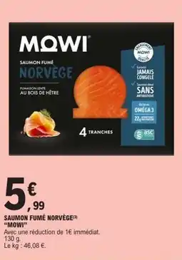 E.Leclerc Mowi - saumon fumé norvège offre