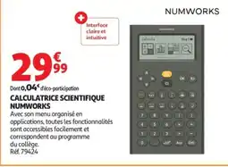 Auchan NUMWORKS CALCULATRICE SCIENTIFIQUE offre