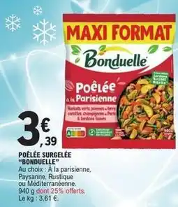 E.Leclerc Express Bonduelle - poêlée surgelée offre