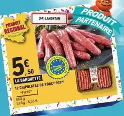 E.Leclerc Express 12 chipolatas de porc igp offre