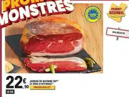 E.Leclerc Jambon de bayonne igp offre